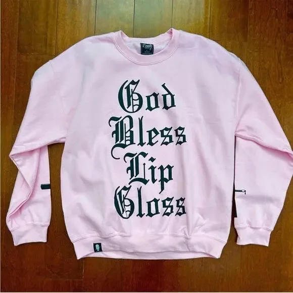 Jeffree Star Beauty Forever Pink Graphic Crewneck Sweatshirt, Size Large, NWOT - Picture 3 of 12